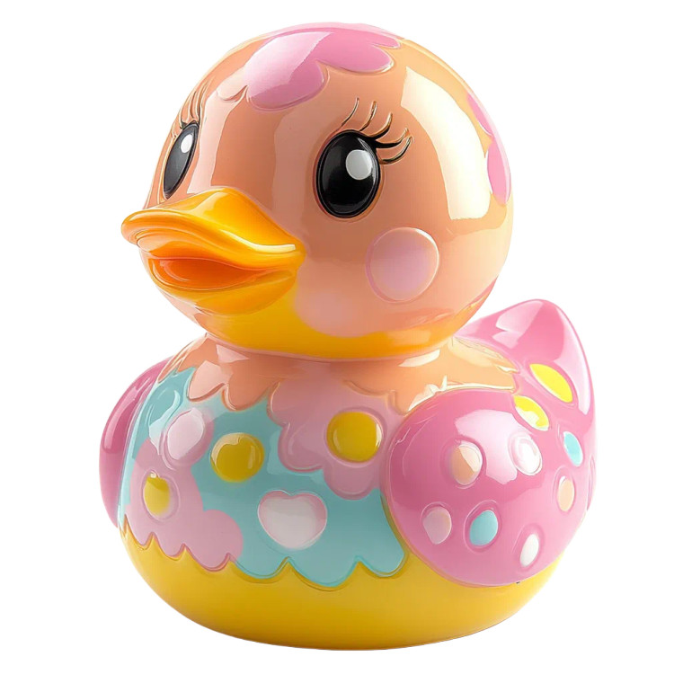 Easter Duck Decoration Vinyl Car Decal Sticker – Waterproof & UV-Resistant 8"