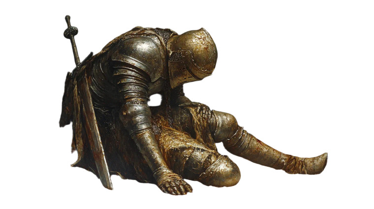 Exhausted Knight V3 Vinyl Car Decal Sticker – Waterproof & UV-Resistant 8"