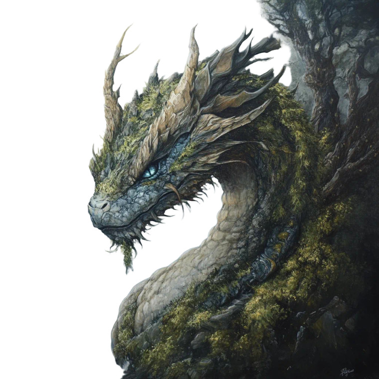 Elemental Earth Lindwyrm Vinyl Car Decal Sticker – Waterproof & UV-Resistant 8"