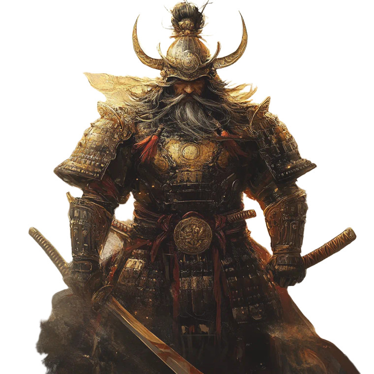 Samurai Viking Totem Vinyl Car Decal Sticker – Waterproof & UV-Resistant 8"