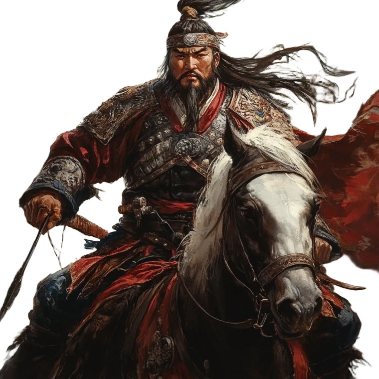 Mongol Hero Vinyl Car Decal Sticker – Waterproof & UV-Resistant 8"