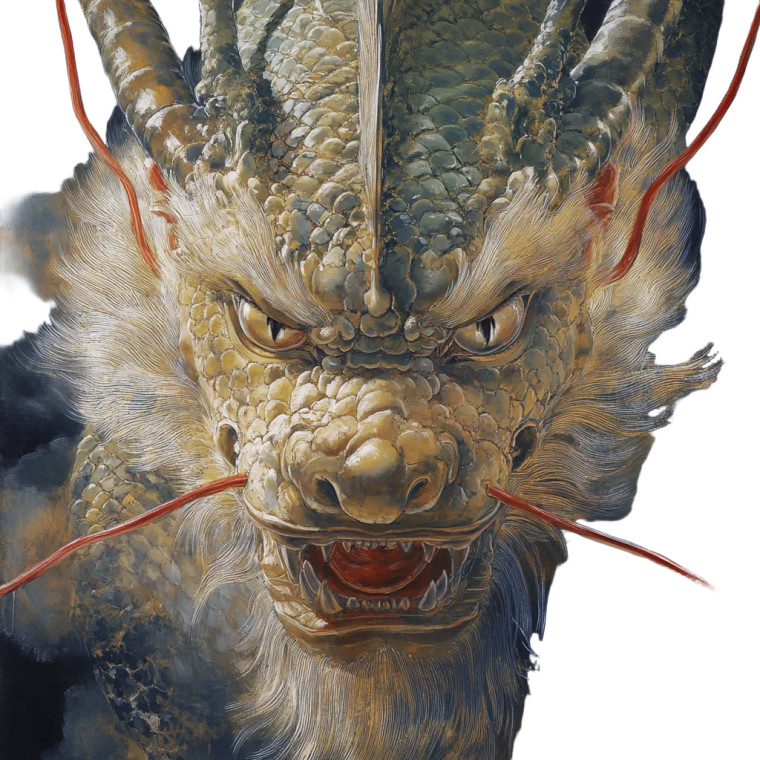 Chinese Dragon Painting Vinyl Car Decal Sticker – Waterproof & UV-Resistant 8"