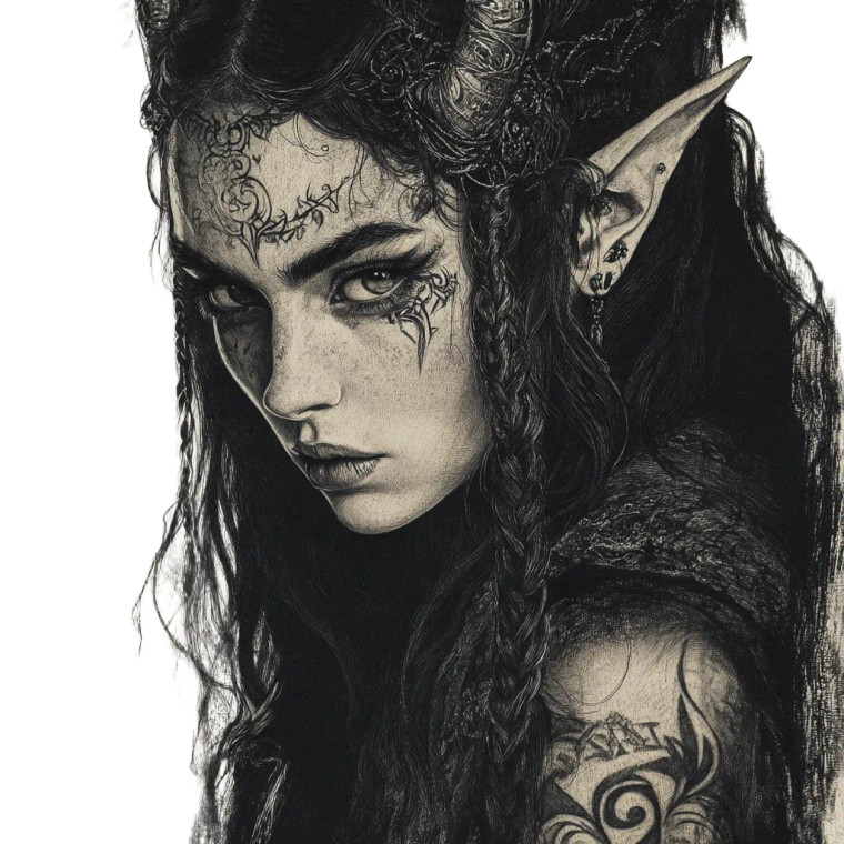 Gothic Irish Elves Vinyl Car Decal Sticker – Waterproof & UV-Resistant 8"