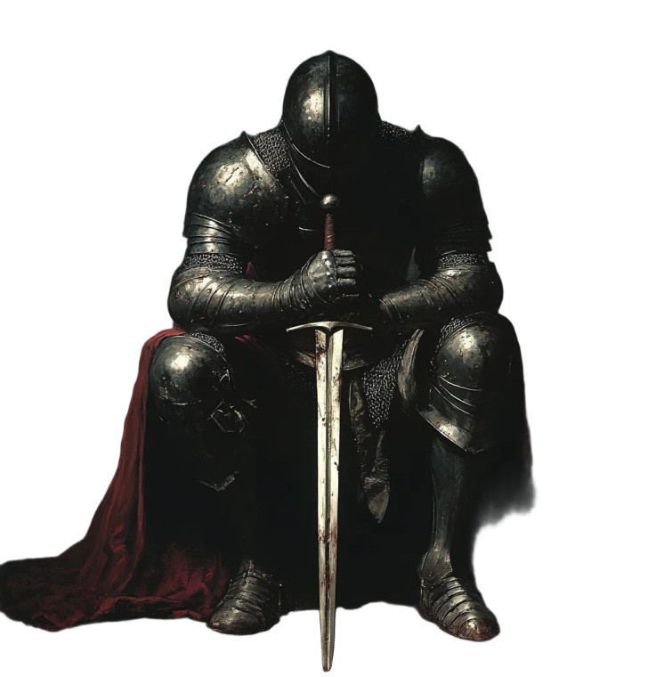 Knight'S Oath V2 Vinyl Car Decal Sticker – Waterproof & UV-Resistant 8"