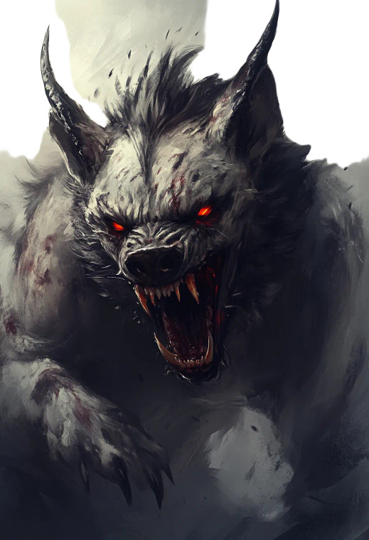 Demonic Hyena Vinyl Car Decal Sticker – Waterproof & UV-Resistant 8"