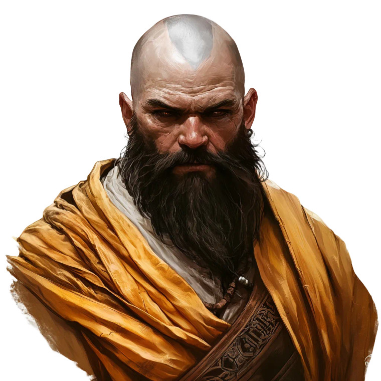 Dwarf Monk Vinyl Car Decal Sticker – Waterproof & UV-Resistant 8"