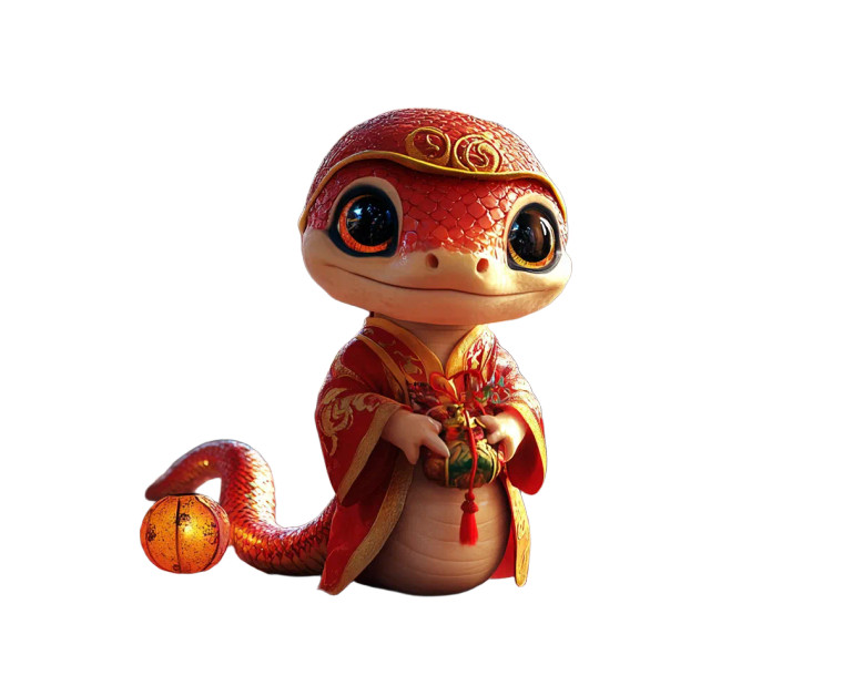 Snake In Red Outfit Vinyl Car Decal Sticker – Waterproof & UV-Resistant 8"