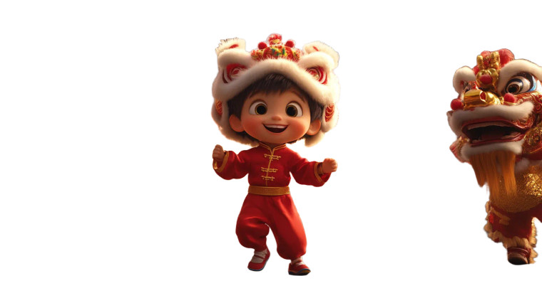 Dancing Dragon Boy Vinyl Car Decal Sticker – Waterproof & UV-Resistant 8"