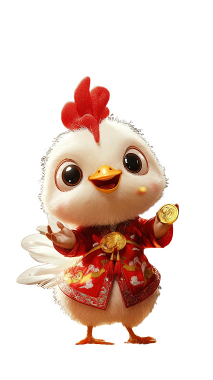 Festive Hanfu Rooster Vinyl Car Decal Sticker – Waterproof & UV-Resistant 8" Festive Hanfu Rooster Vinyl Car Decal Sticker – Waterproof & UV-Resistant 8"