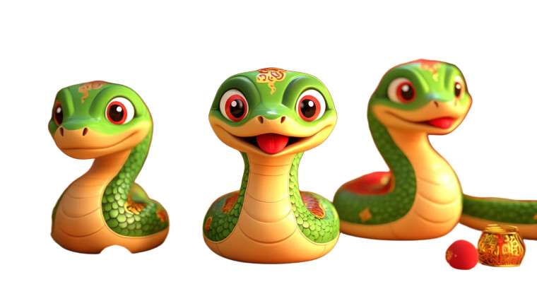 Year Of The Snake V2 Vinyl Car Decal Sticker – Waterproof & UV-Resistant 8"