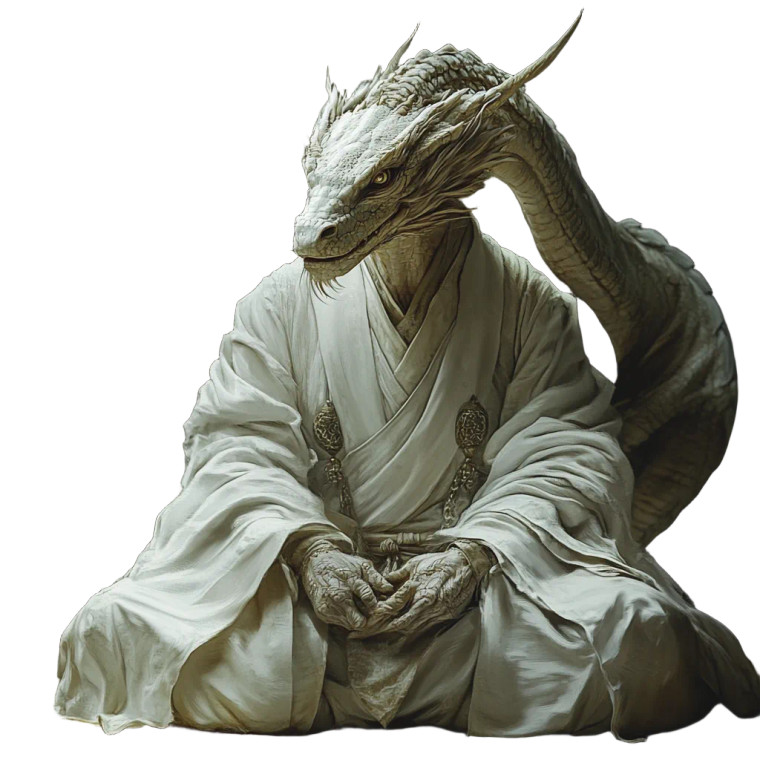 Dragon Monk Vinyl Car Decal Sticker – Waterproof & UV-Resistant 8"