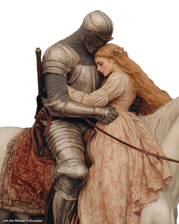 Knight And Love Vinyl Car Decal Sticker – Waterproof & UV-Resistant 8"