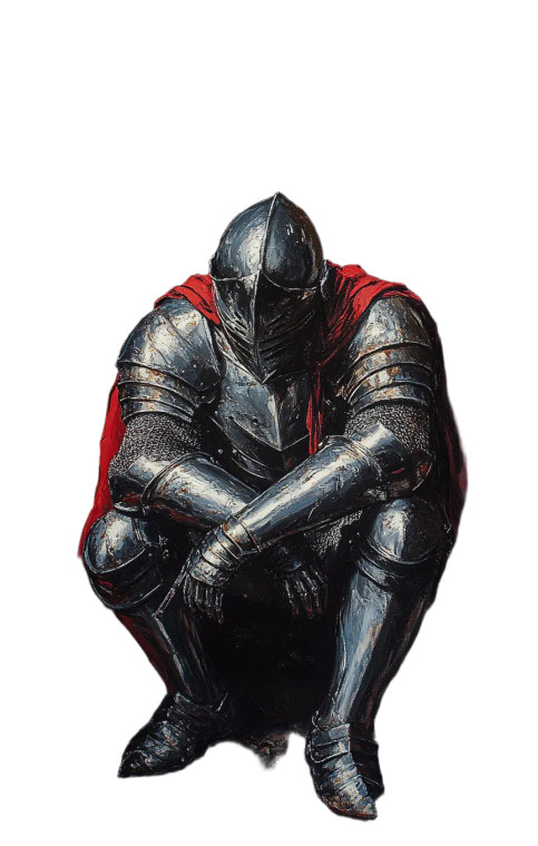 Silver Knight V7 Vinyl Car Decal Sticker – Waterproof & UV-Resistant 8"