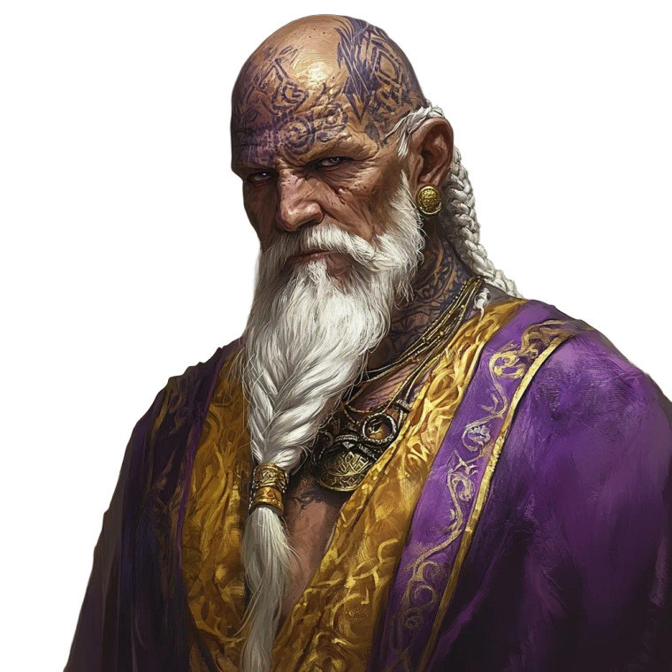 Tattooed Goliath Mage Vinyl Car Decal Sticker – Waterproof & UV-Resistant 8"