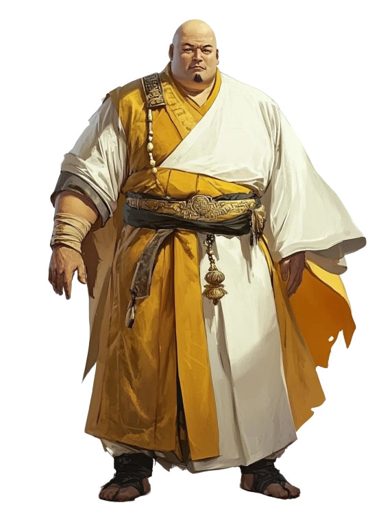 Mongolian Monk Vinyl Car Decal Sticker – Waterproof & UV-Resistant 8"