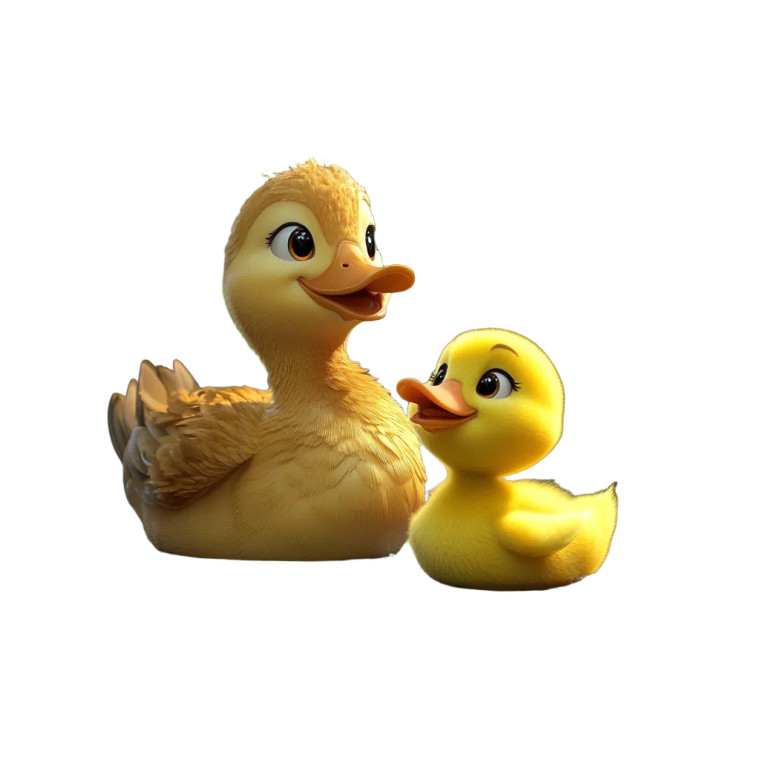 Cute Yellow Duck V21 Vinyl Car Decal Sticker – Waterproof & UV-Resistant 8"