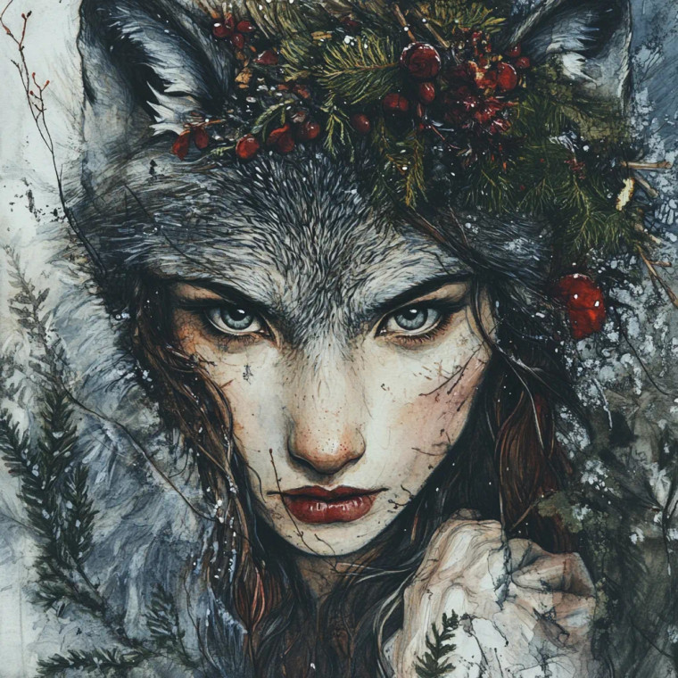 She Wolf Vinyl Car Decal Sticker – Waterproof & UV-Resistant 8"