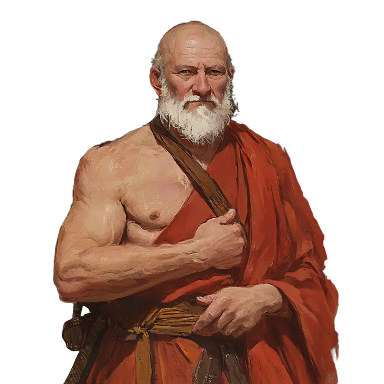 Wise Old Monk Vinyl Car Decal Sticker – Waterproof & UV-Resistant 8"