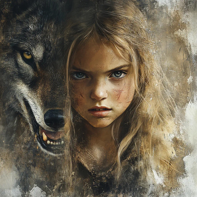 Fierce Medieval Girl Vinyl Car Decal Sticker – Waterproof & UV-Resistant 8"