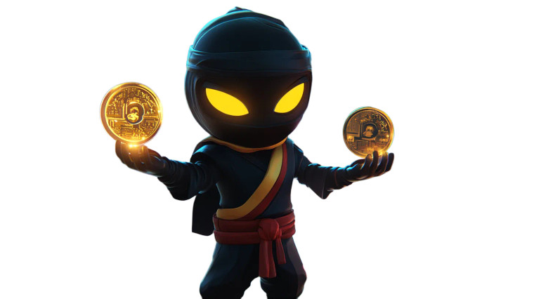 3D Ninja Character Vinyl Car Decal Sticker – Waterproof & UV-Resistant 8"