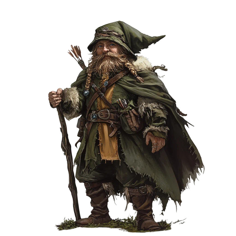 Forest Gnome Warlock Vinyl Car Decal Sticker – Waterproof & UV-Resistant 8"