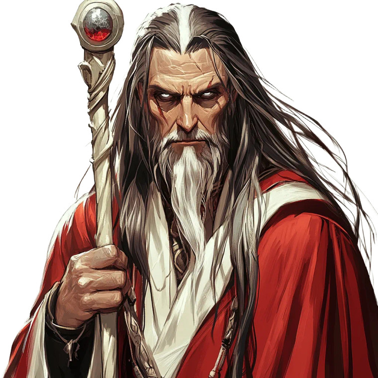 Evil Comic Wizard Vinyl Car Decal Sticker – Waterproof & UV-Resistant 8"