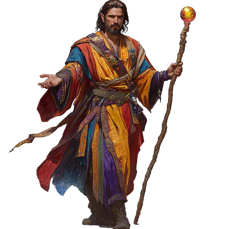 High Elf Sorcerer Vinyl Car Decal Sticker – Waterproof & UV-Resistant 8"