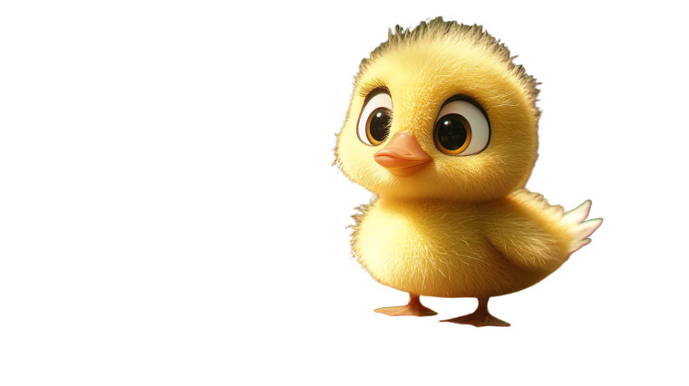 Pixar-Style Duckling Vinyl Car Decal Sticker – Waterproof & UV-Resistant 8"