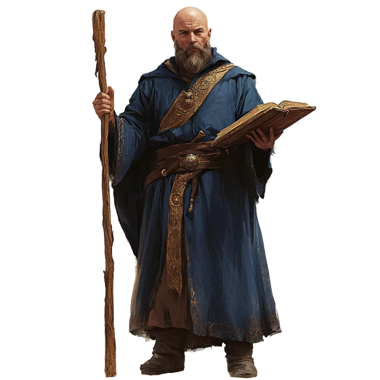 Bald Wizard Vinyl Car Decal Sticker – Waterproof & UV-Resistant 8"