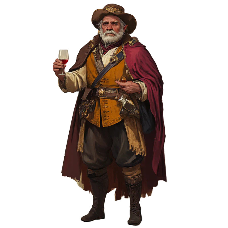 Fantasy Wine Merchant Vinyl Car Decal Sticker – Waterproof & UV-Resistant 8"