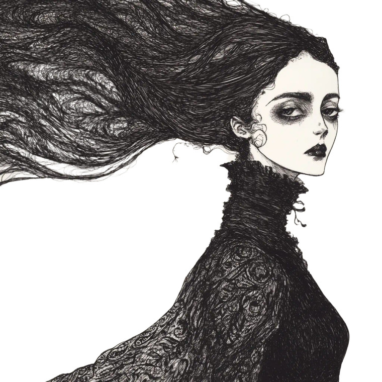 Gorey-Inspired Character Vinyl Car Decal Sticker – Waterproof & UV-Resistant 8"