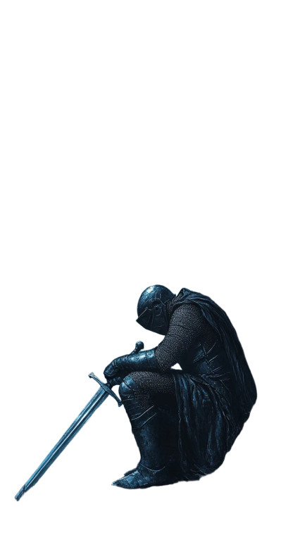 Knight'S Vigil Vinyl Car Decal Sticker – Waterproof & UV-Resistant 8"