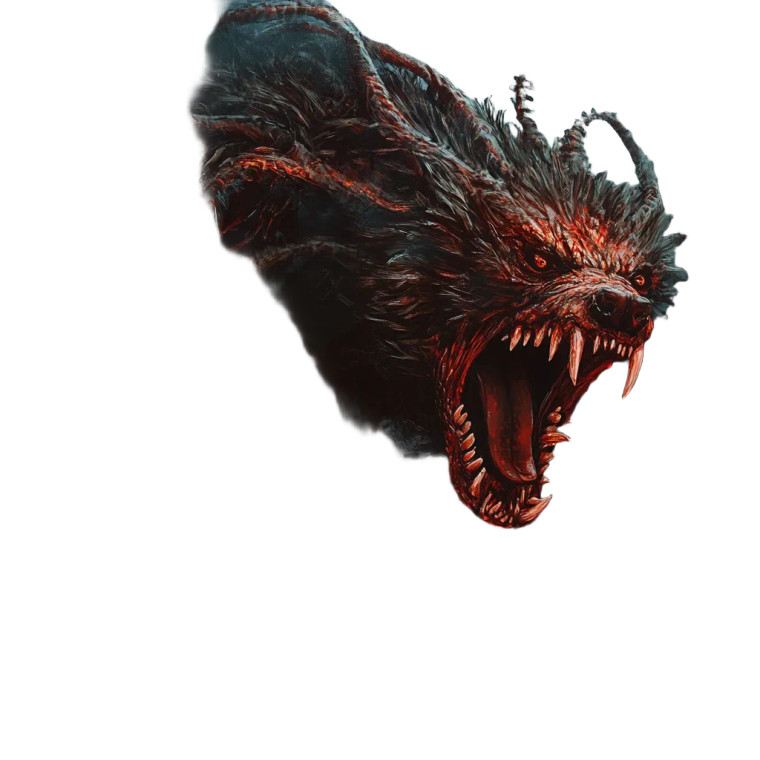 Demogorgon-Wolf Hybrid Vinyl Car Decal Sticker – Waterproof & UV-Resistant 8"