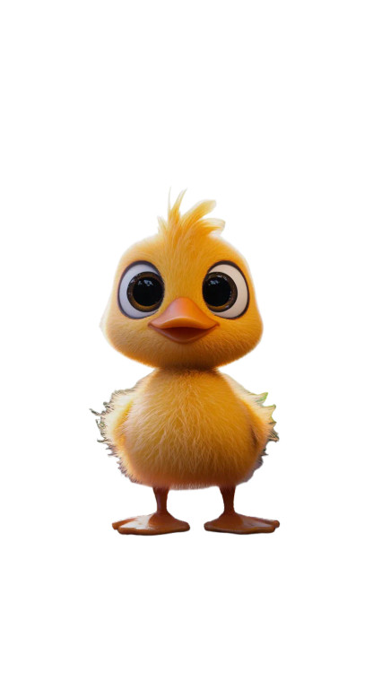 Yellow Disney Duck Vinyl Car Decal Sticker – Waterproof & UV-Resistant 8"