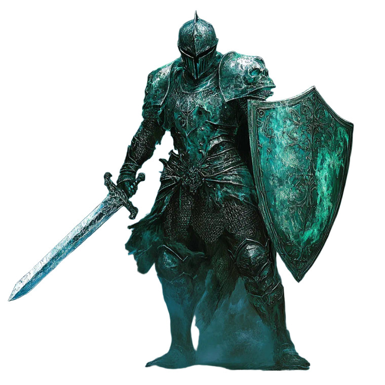 Spectral Armor Warrior Vinyl Car Decal Sticker – Waterproof & UV-Resistant 8"