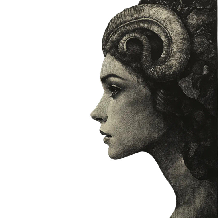 Hecate Portrait Vinyl Car Decal Sticker – Waterproof & UV-Resistant 8"