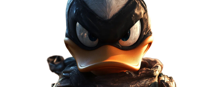 Superhero Donald Duck Vinyl Car Decal Sticker – Waterproof & UV-Resistant 8"