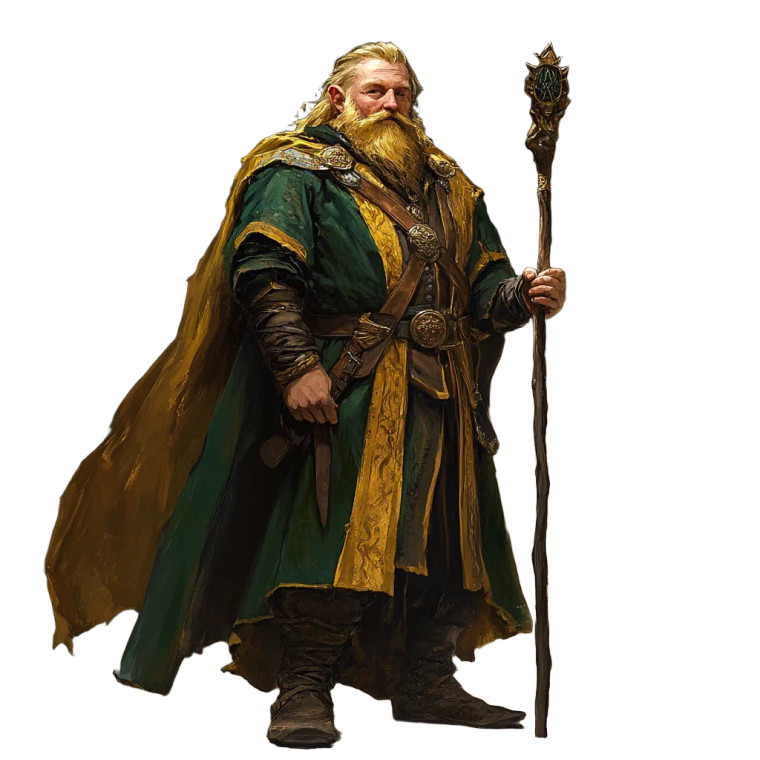 Regal Dwarf Bard Vinyl Car Decal Sticker – Waterproof & UV-Resistant 8"