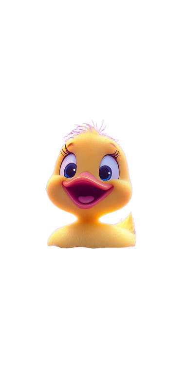 Happy Yellow Duck V6 Vinyl Car Decal Sticker – Waterproof & UV-Resistant 8"