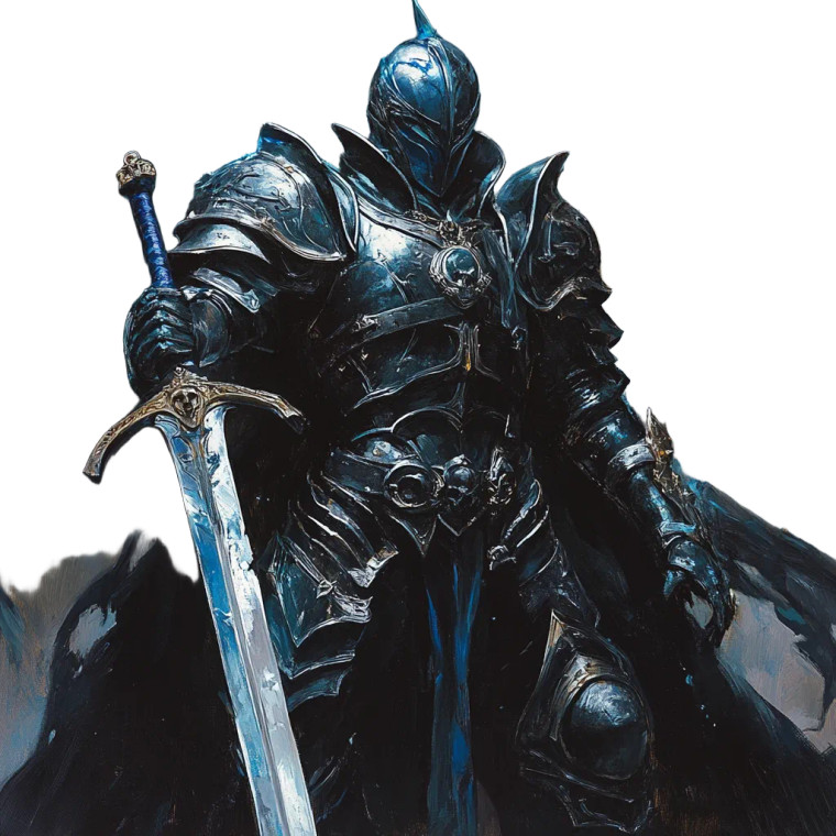 Techno-Paladin Warrior Vinyl Car Decal Sticker – Waterproof & UV-Resistant 8"