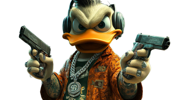 Sinister Scrooge Mcduck Vinyl Car Decal Sticker – Waterproof & UV-Resistant 8"