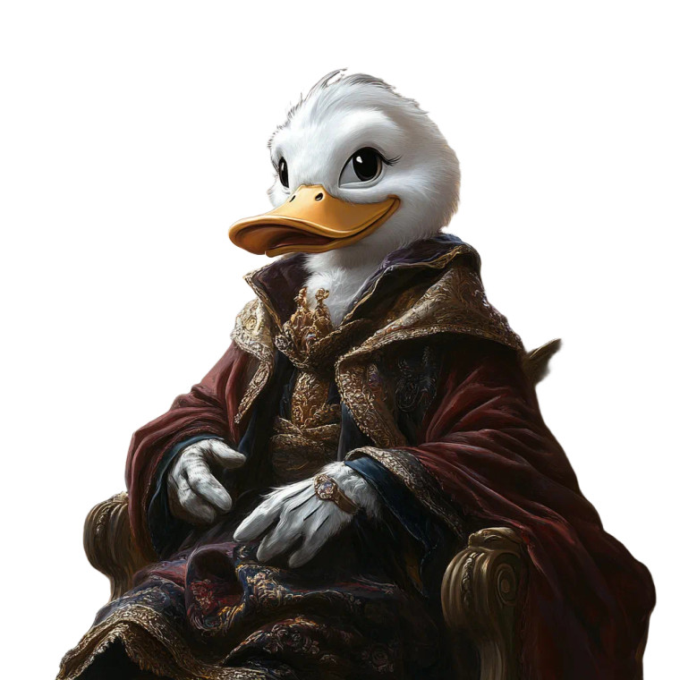 Donald Duck Mona Lisa Vinyl Car Decal Sticker – Waterproof & UV-Resistant 8"