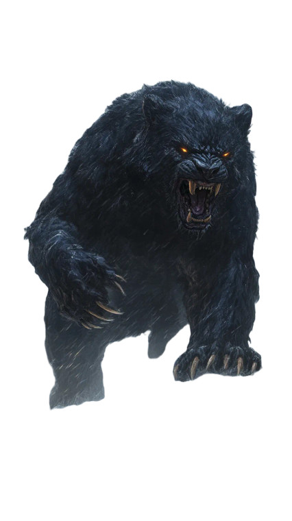 Shadow Beast Vinyl Car Decal Sticker – Waterproof & UV-Resistant 8"