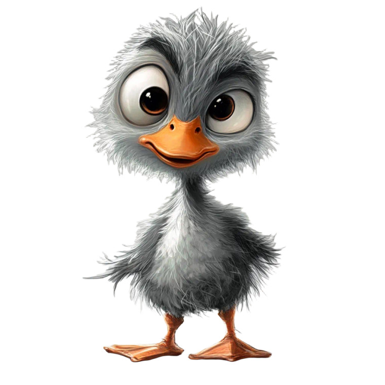 Ugly Duckling Transformation Vinyl Car Decal Sticker – Waterproof & UV-Resistant 8"