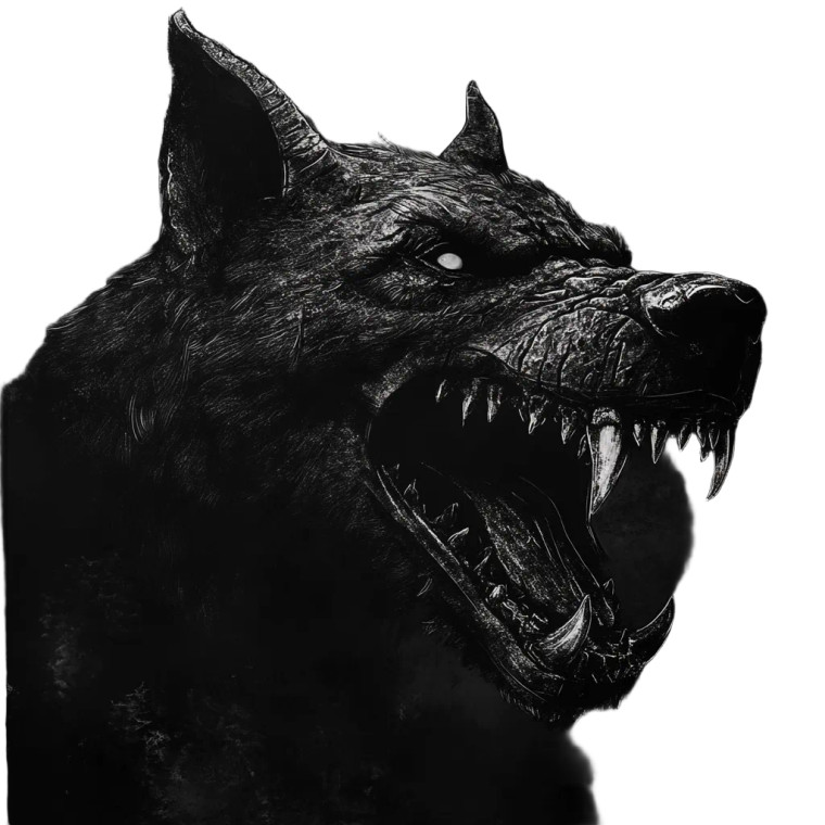 Cerberus Digital Art Vinyl Car Decal Sticker – Waterproof & UV-Resistant 8"