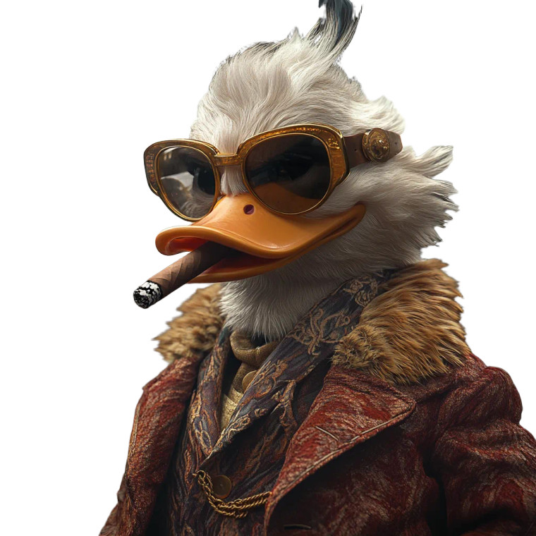 Evil Scrooge Mcduck V2 Vinyl Car Decal Sticker – Waterproof & UV-Resistant 8"