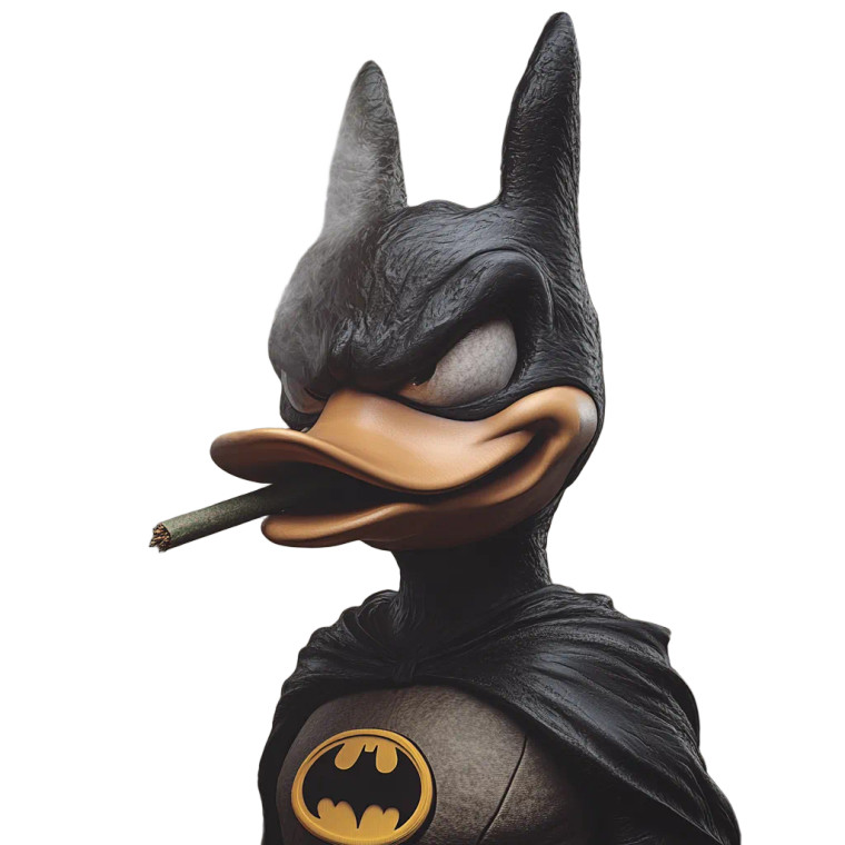 Daffy Duck Batman Vinyl Car Decal Sticker – Waterproof & UV-Resistant 8"