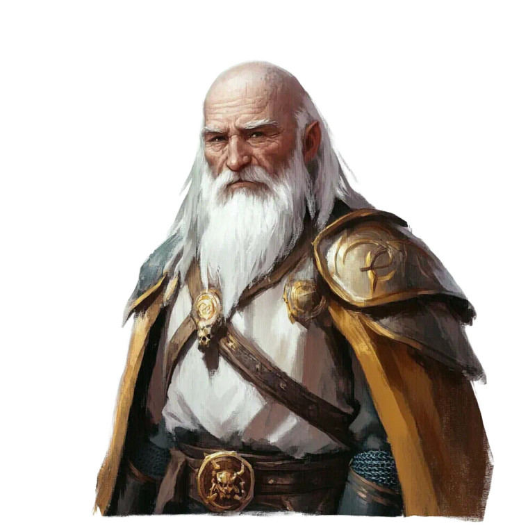 Dwarf Fighter Portrait Vinyl Car Decal Sticker – Waterproof & UV-Resistant 8"