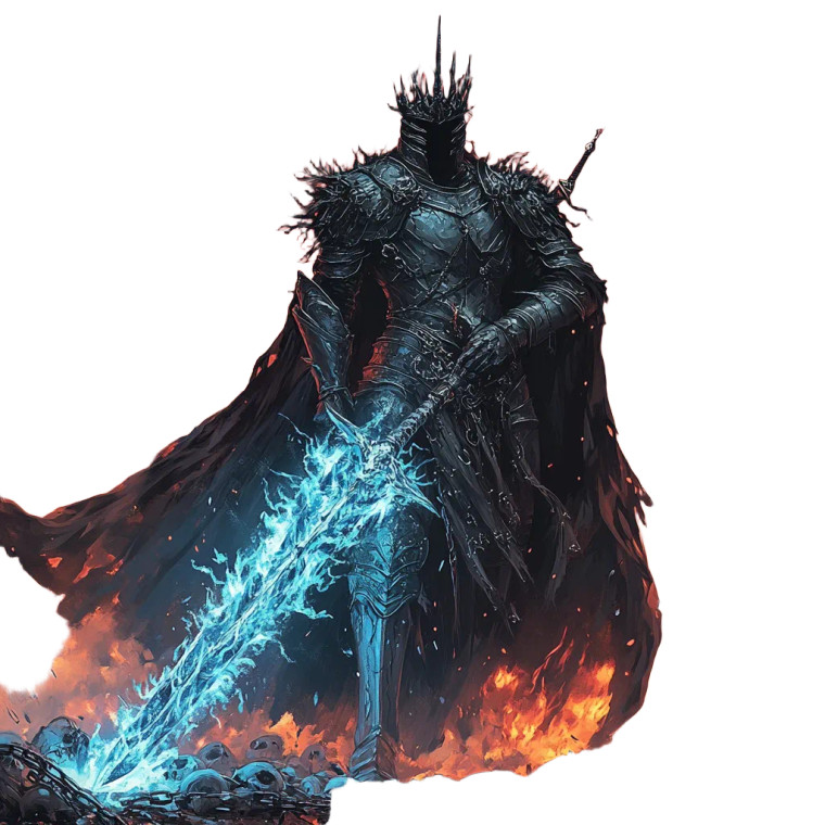 Dark Armored Knight V3 Vinyl Car Decal Sticker – Waterproof & UV-Resistant 8"