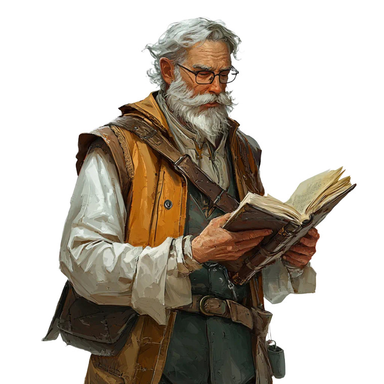 Dnd Bard Professor Vinyl Car Decal Sticker – Waterproof & UV-Resistant 8"